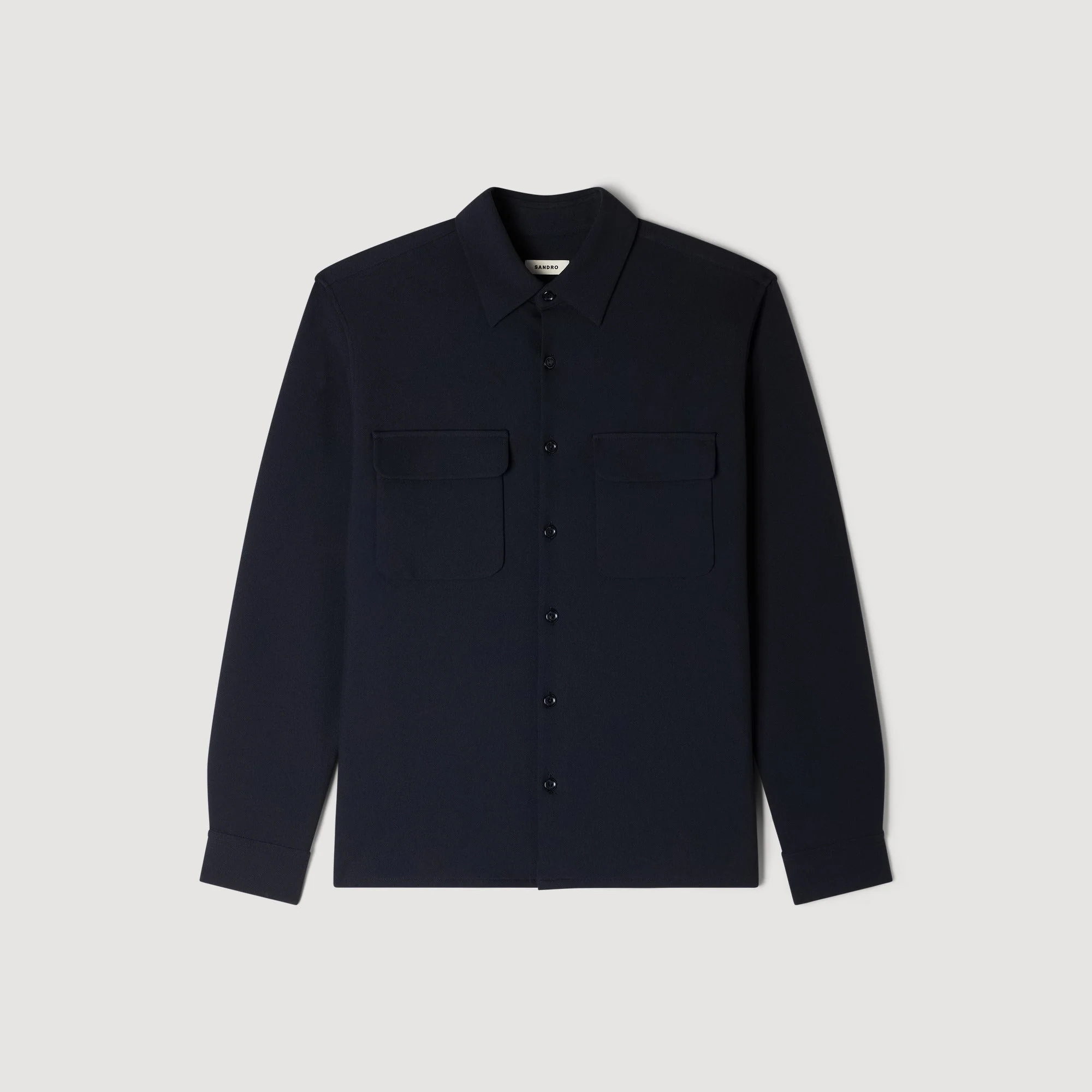 Joker Pocket Patch Pocket Shirt Navy Blue - Image 6