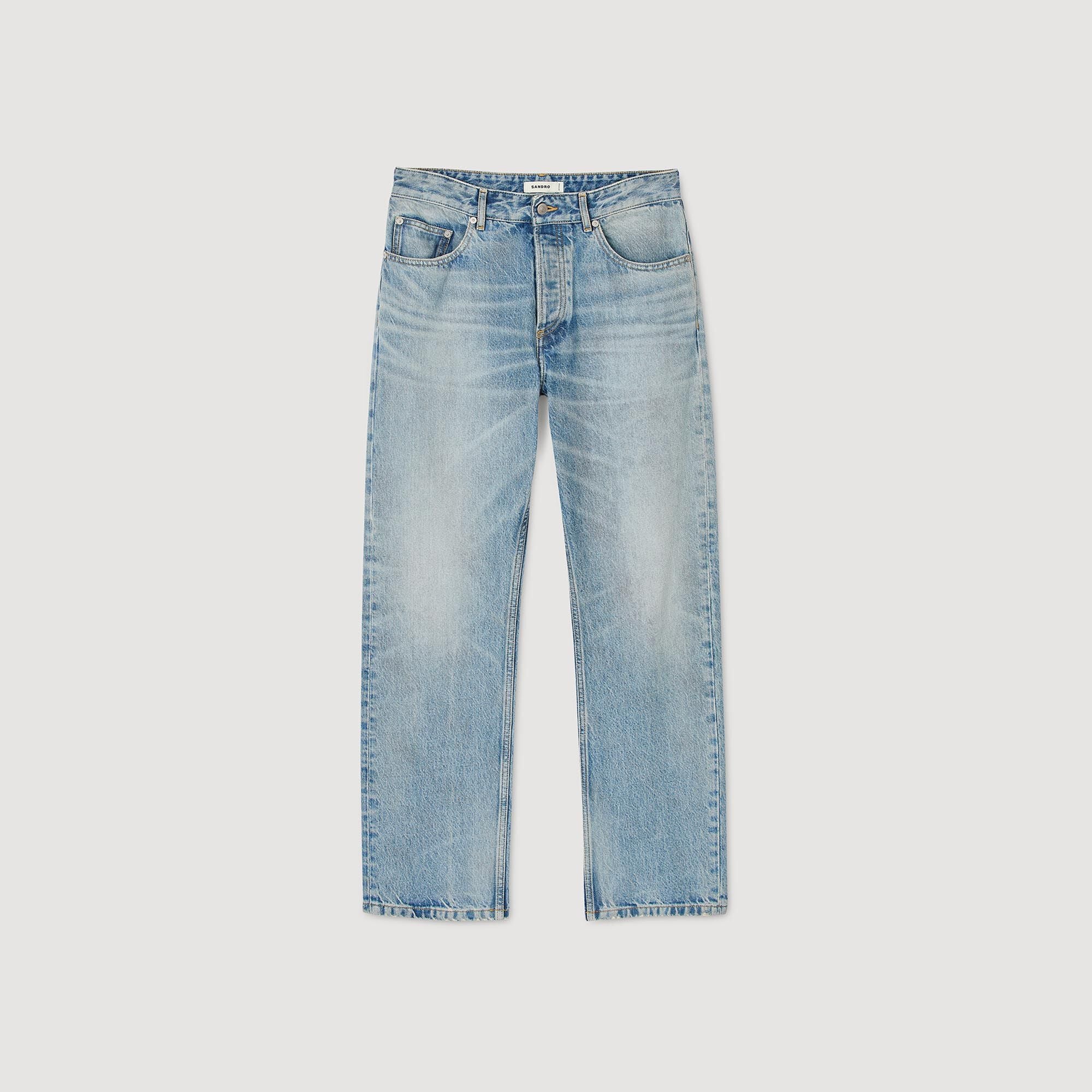 Regular Stonewash And Whiskers Light Blue - Denim - Image 6