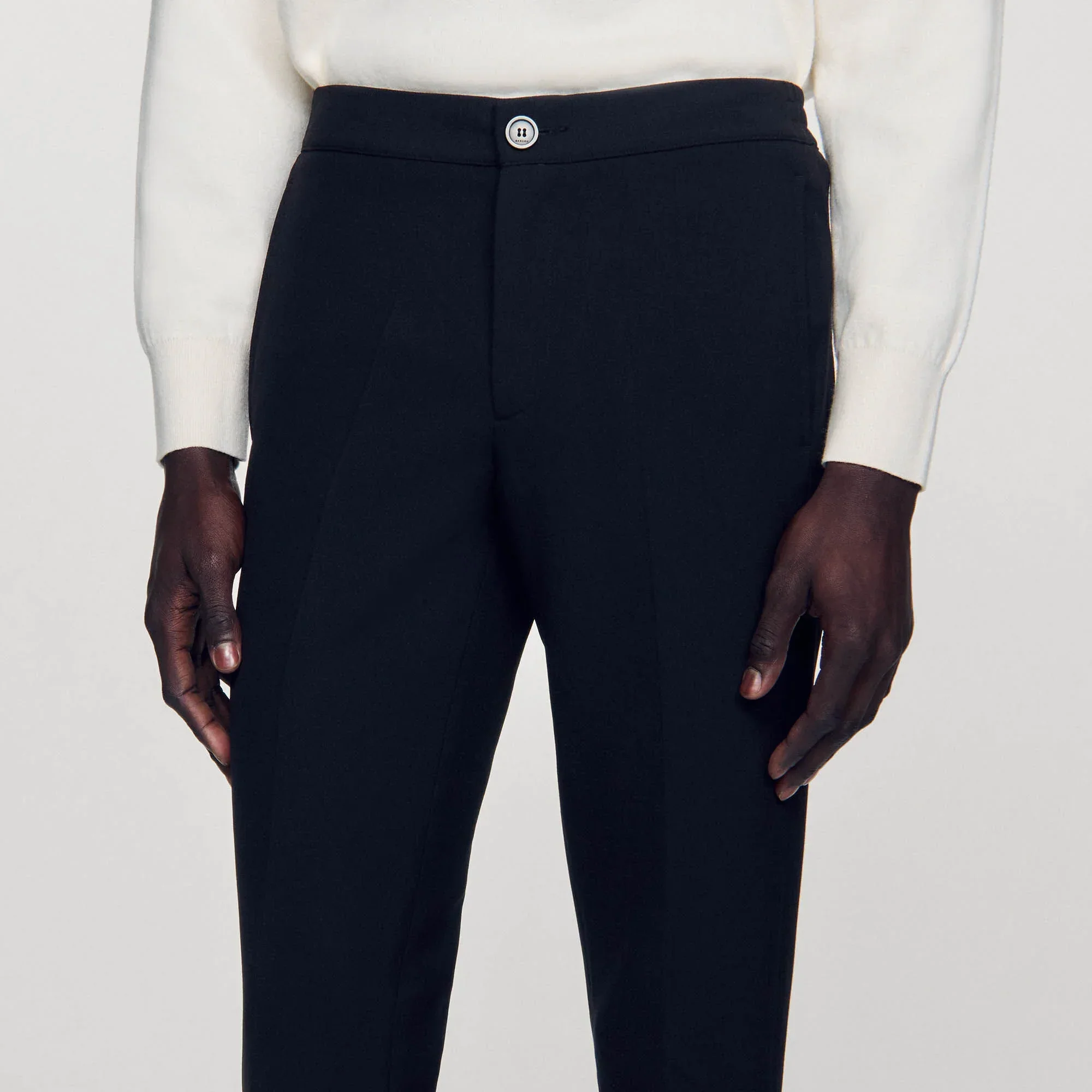 Jersey Jersey Trousers Black - Image 3