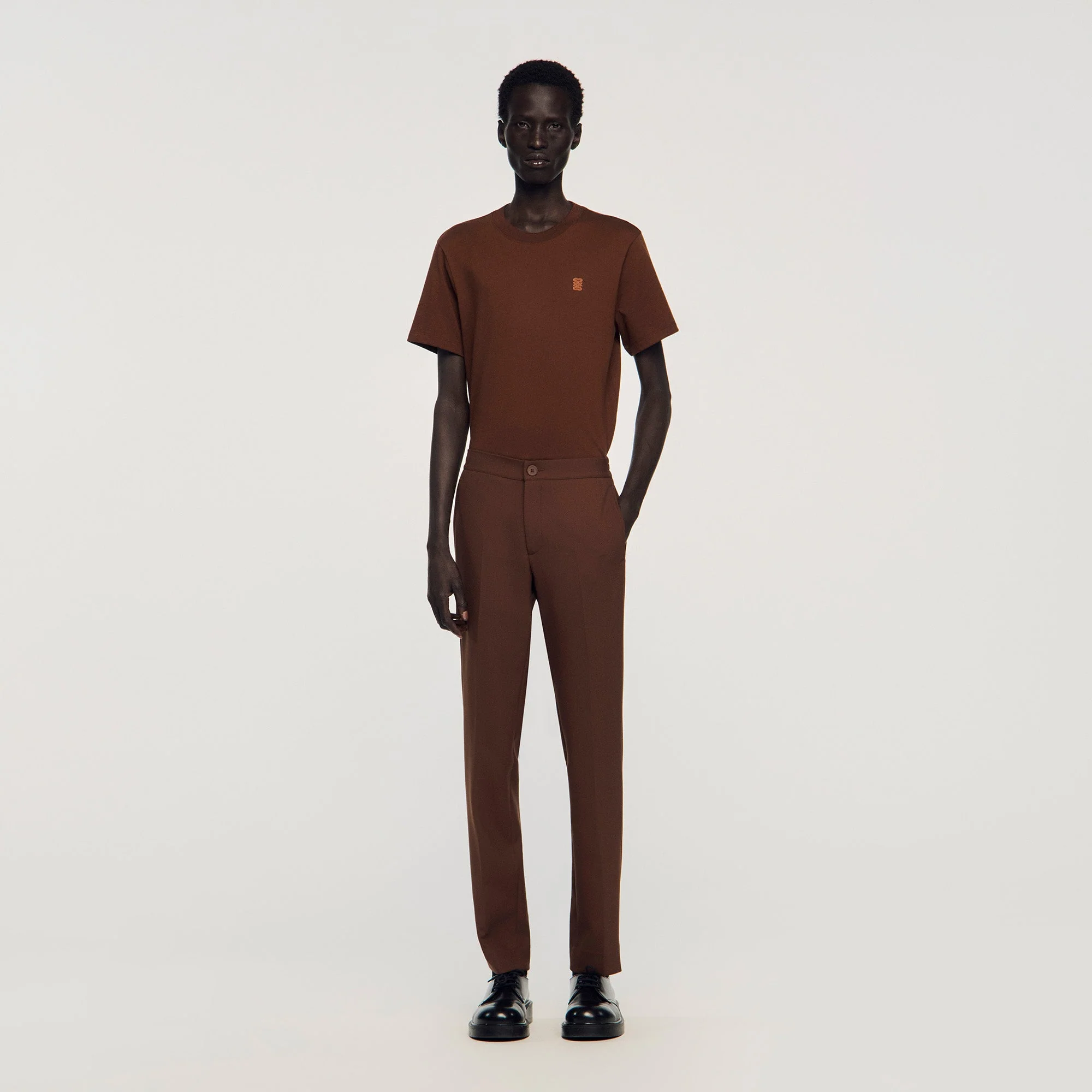 Jersey Jersey Trousers Cognac
