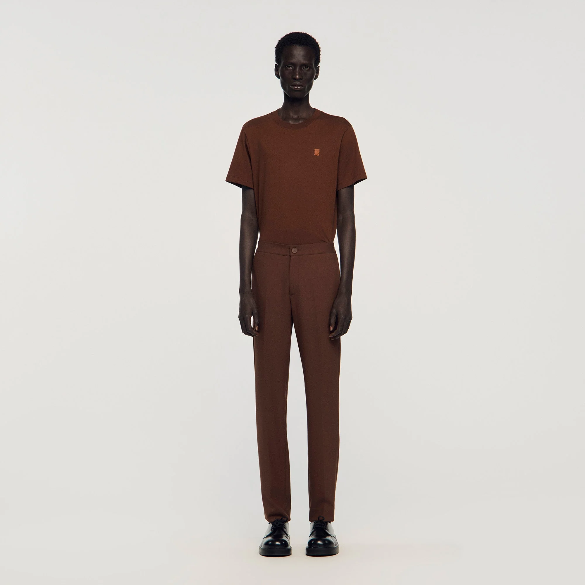Jersey Jersey Trousers Cognac - Image 2