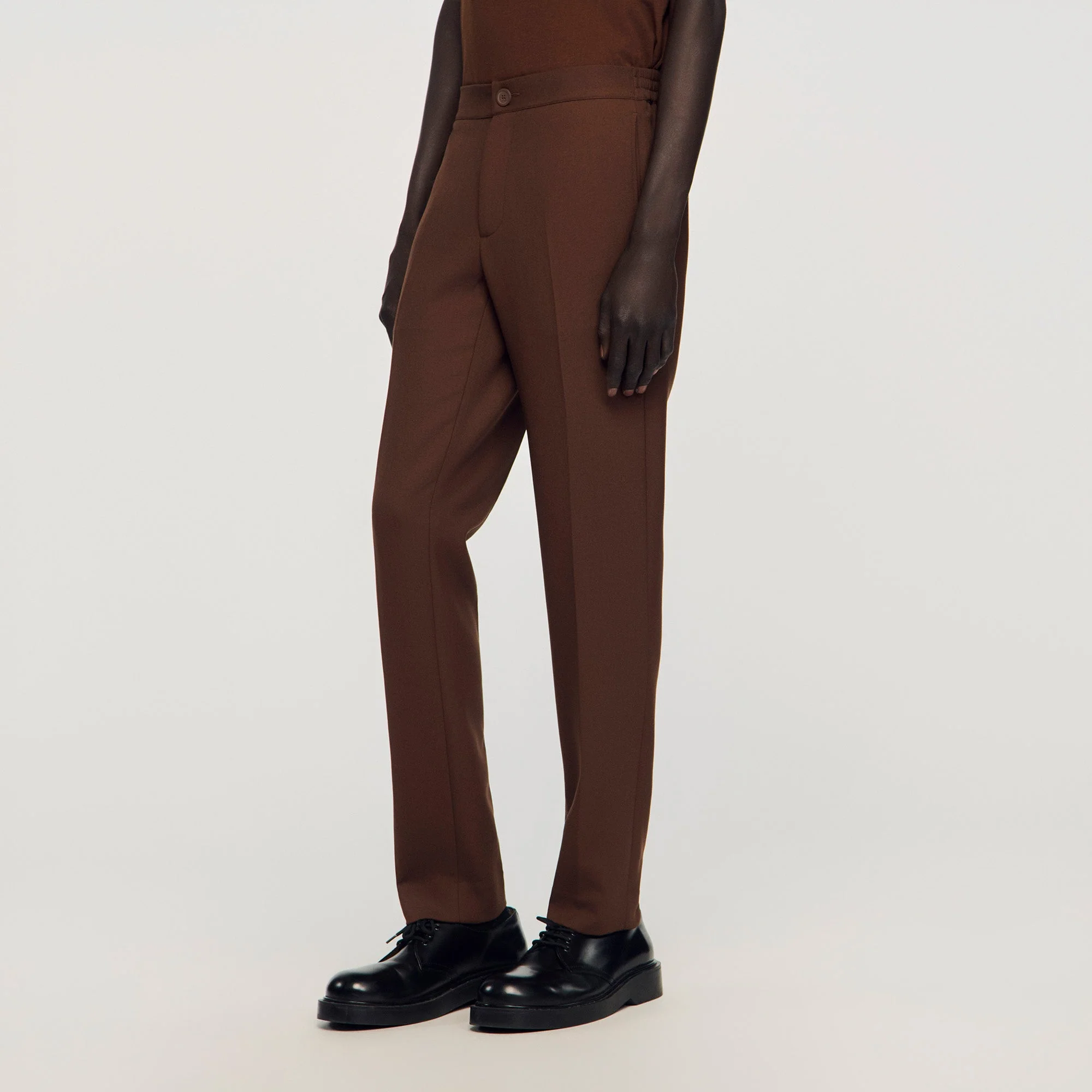 Jersey Jersey Trousers Cognac - Image 4