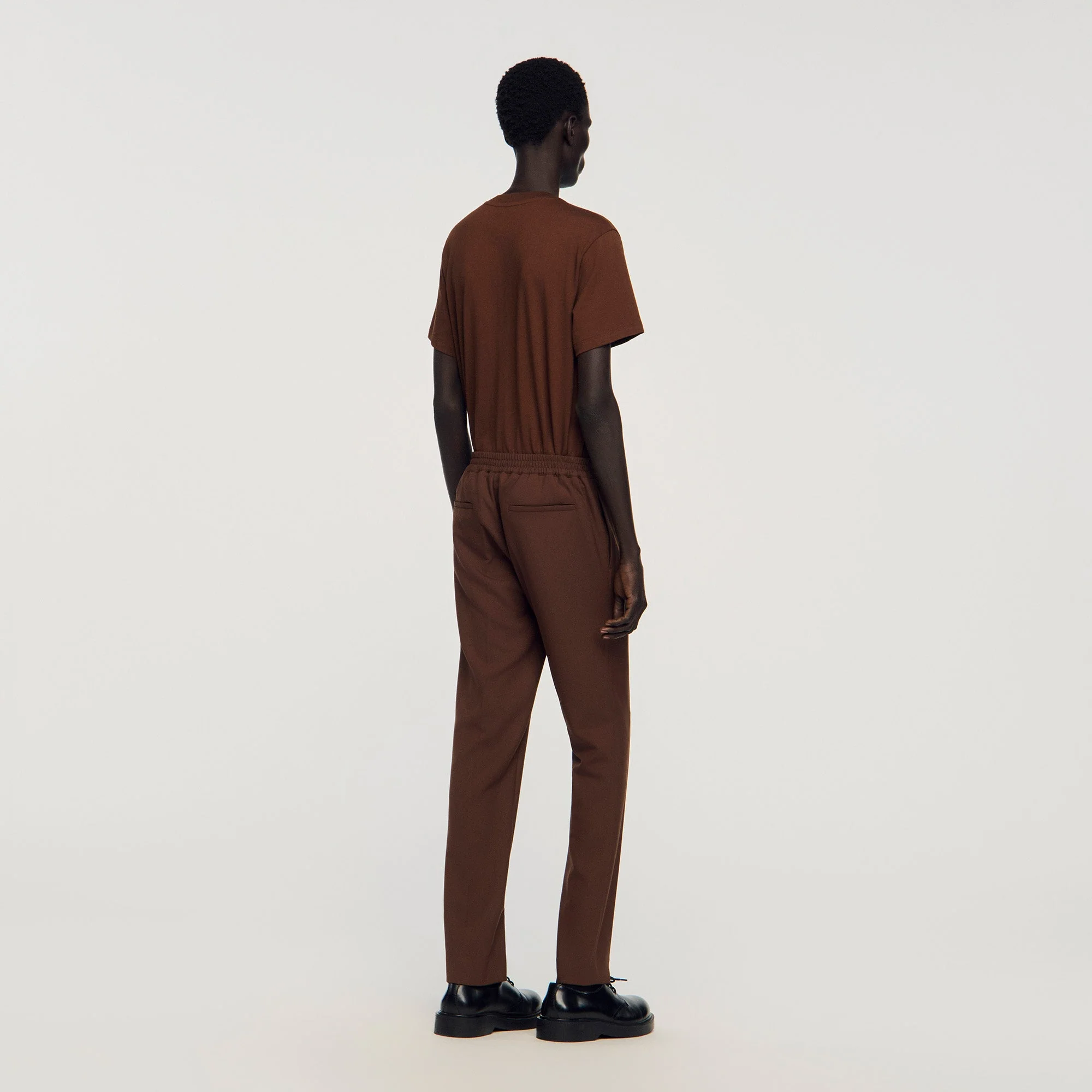 Jersey Jersey Trousers Cognac - Image 5