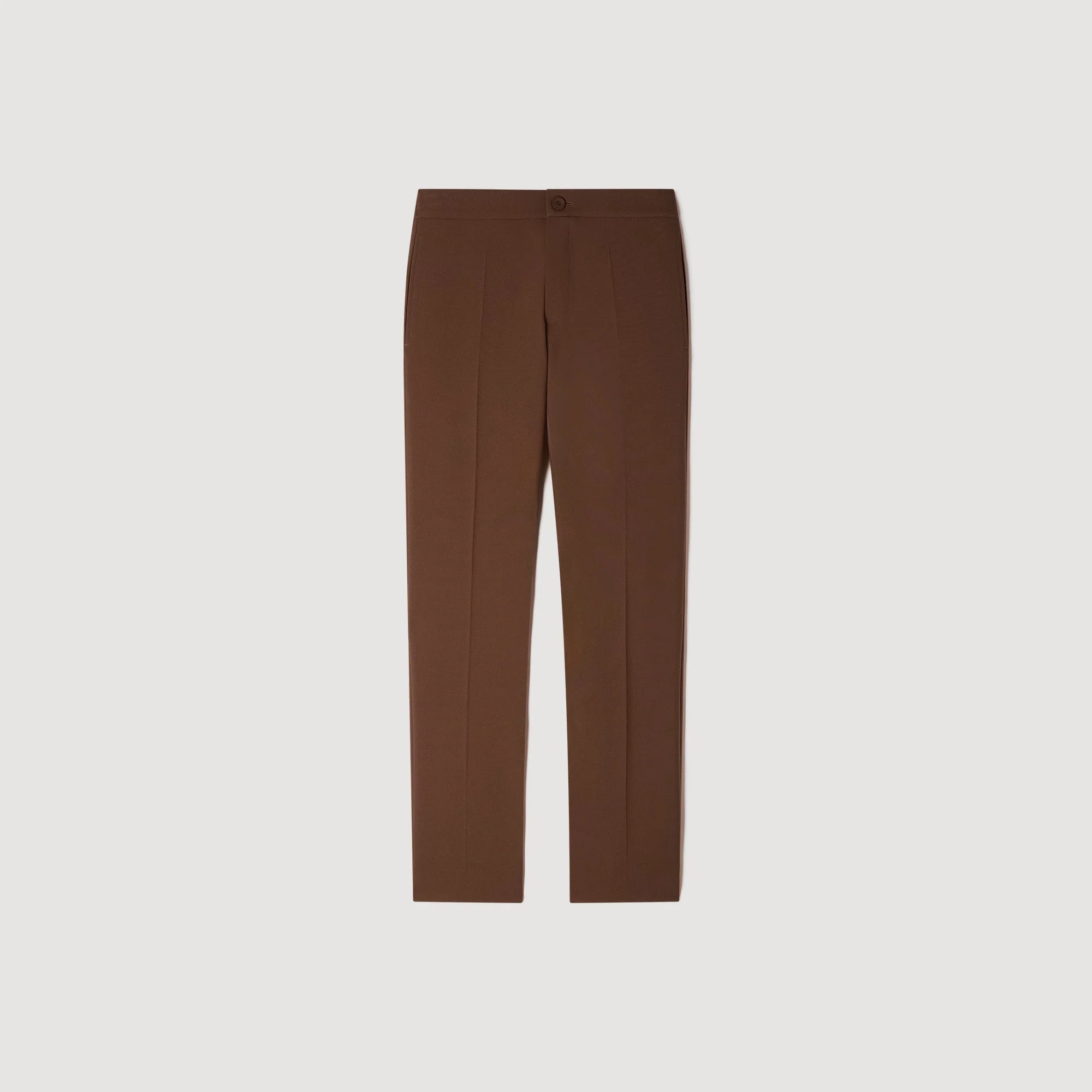 Jersey Jersey Trousers Cognac - Image 6
