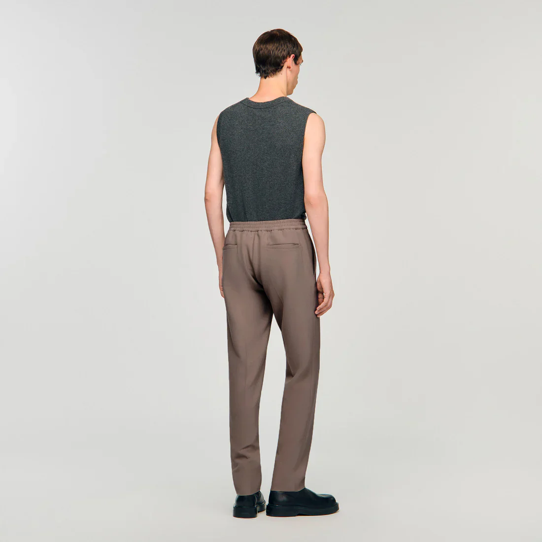 Jersey Trousers Light Taupe - Image 5