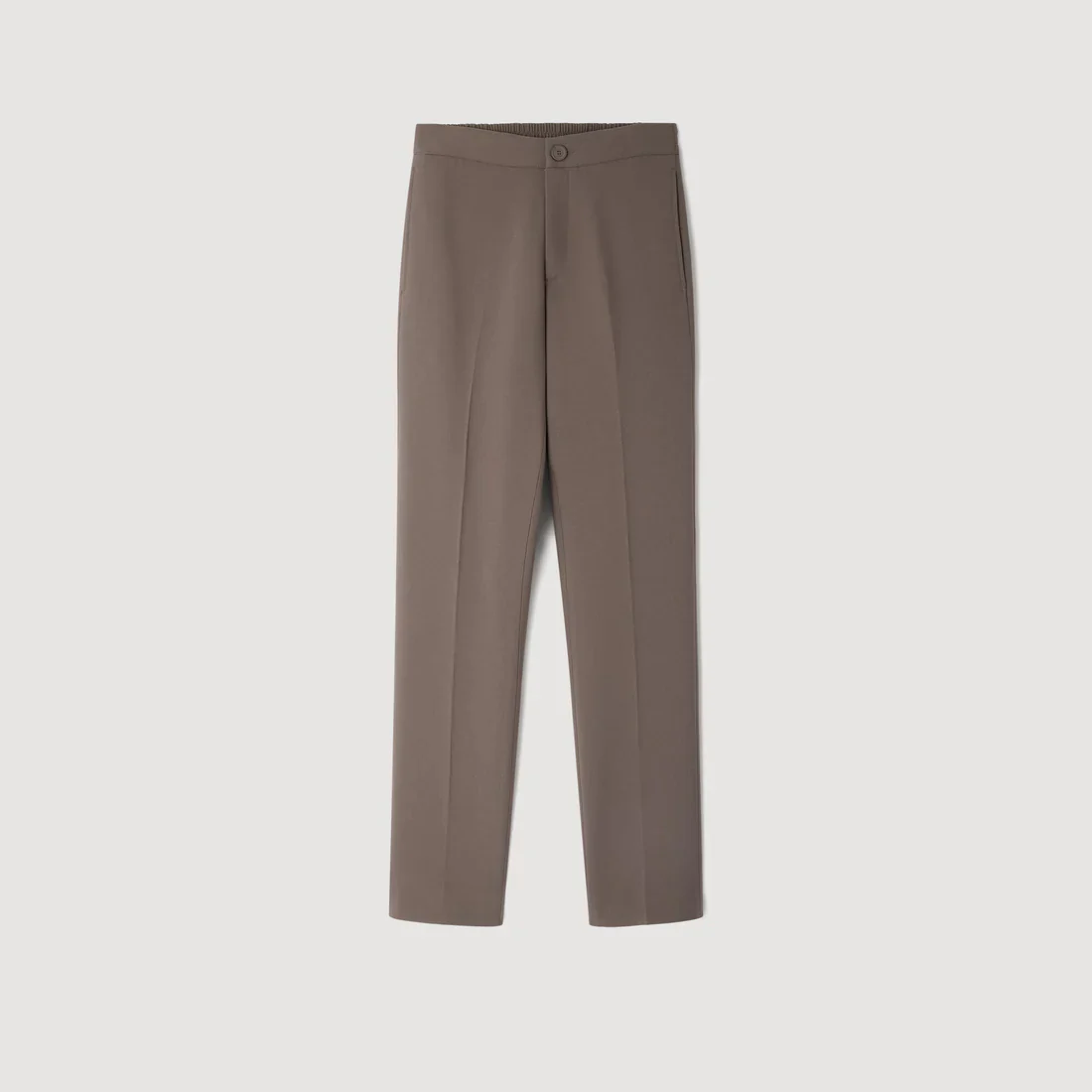 Jersey Trousers Light Taupe - Image 6