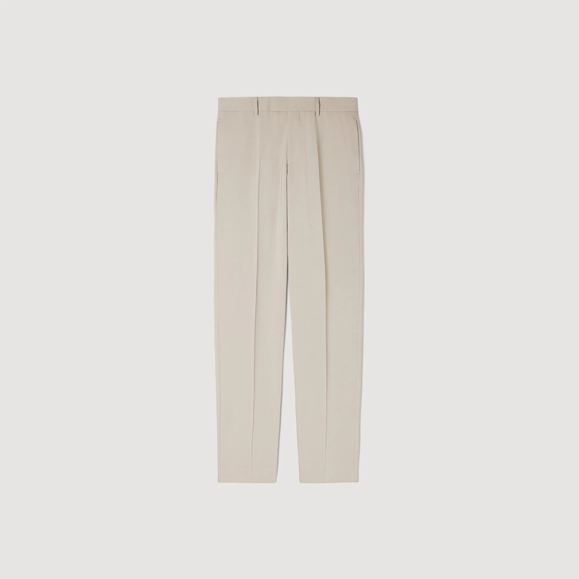 Formal Wool Suit Trousers Aluminum - Image 7