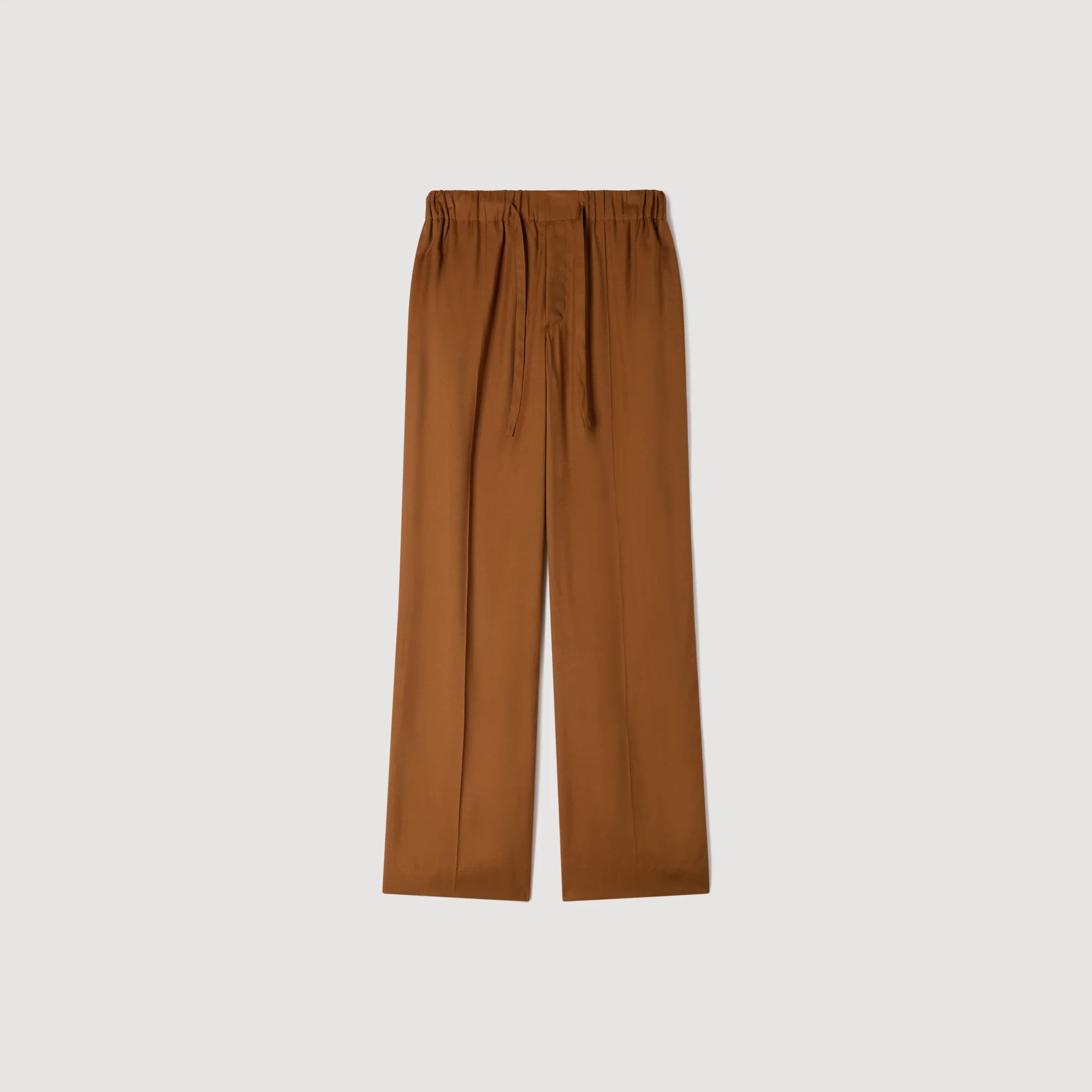 Pyjama Pant Drawstring Flowing Trousers Whisky - Image 6