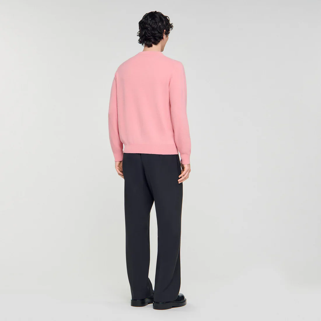Crewneck Cashmere Sweater Baby Pink - Image 5