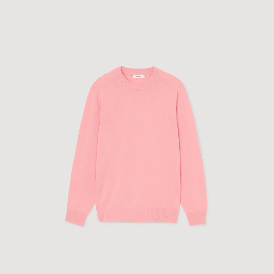 Crewneck Cashmere Sweater Baby Pink - Image 6