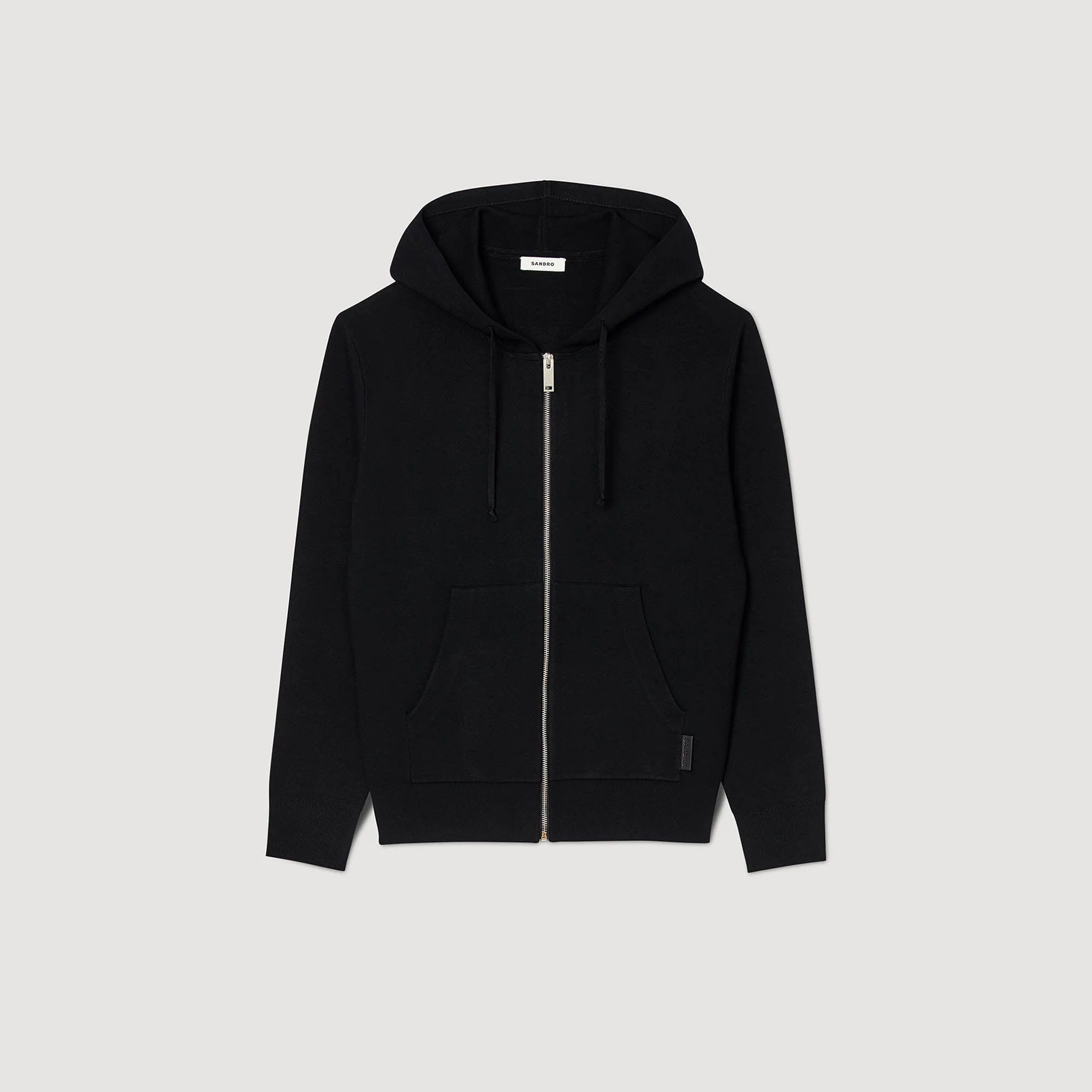 Home Zip Hoodie Oversized Sweatshirt Black - Image 7