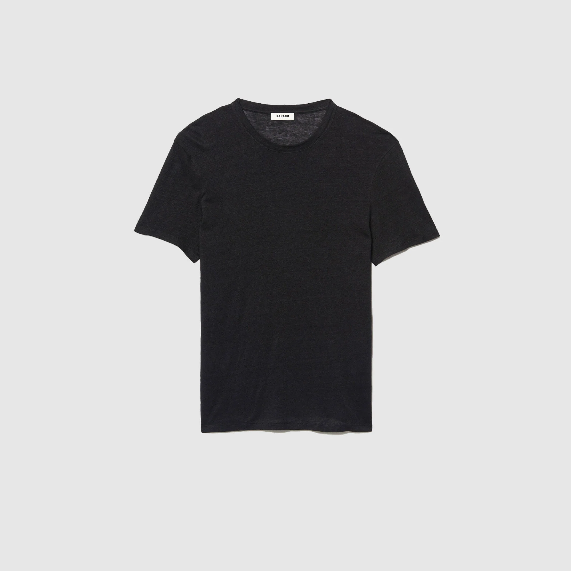 Clash Linen T-Shirt Black - Image 6