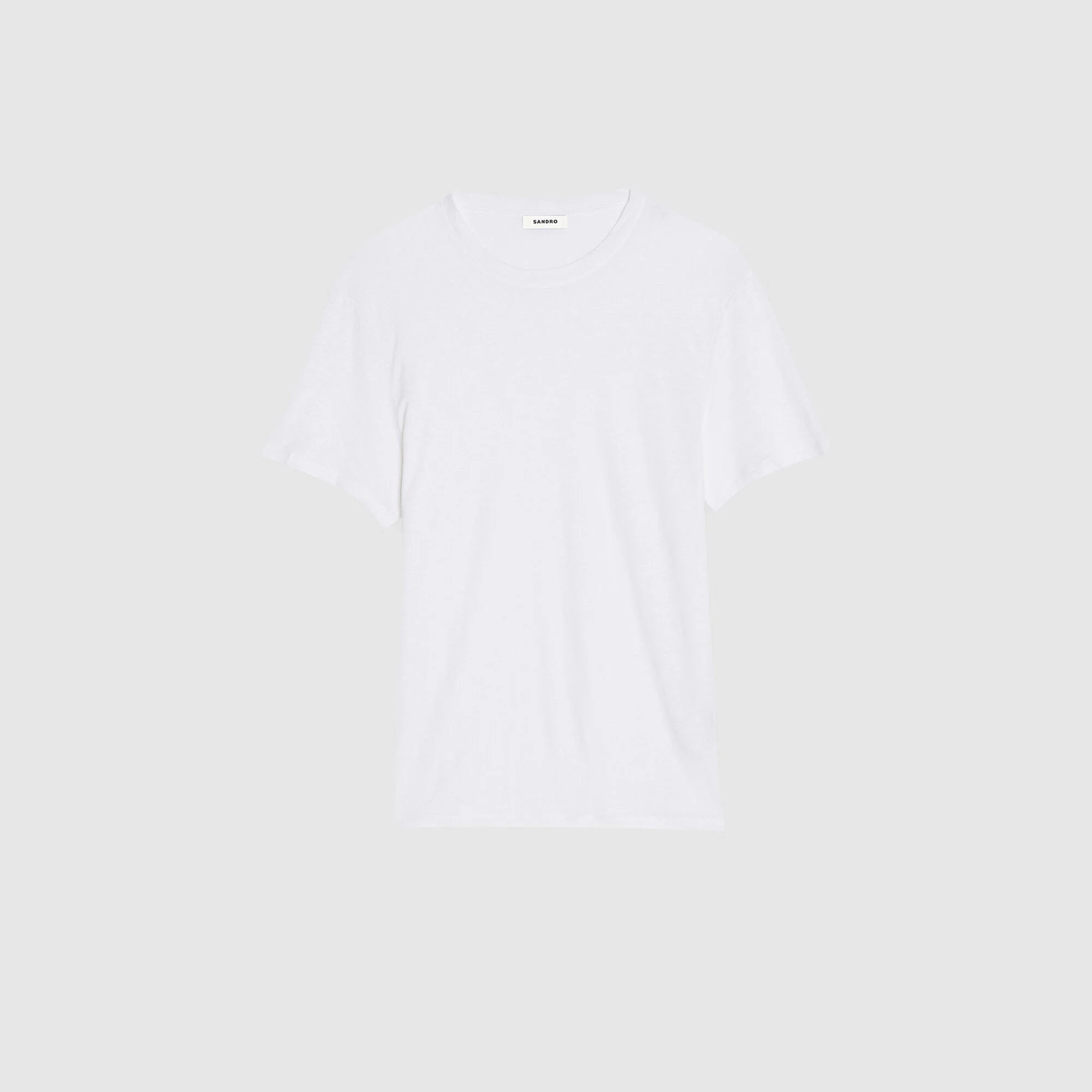 Clash Linen T-Shirt White - Image 6