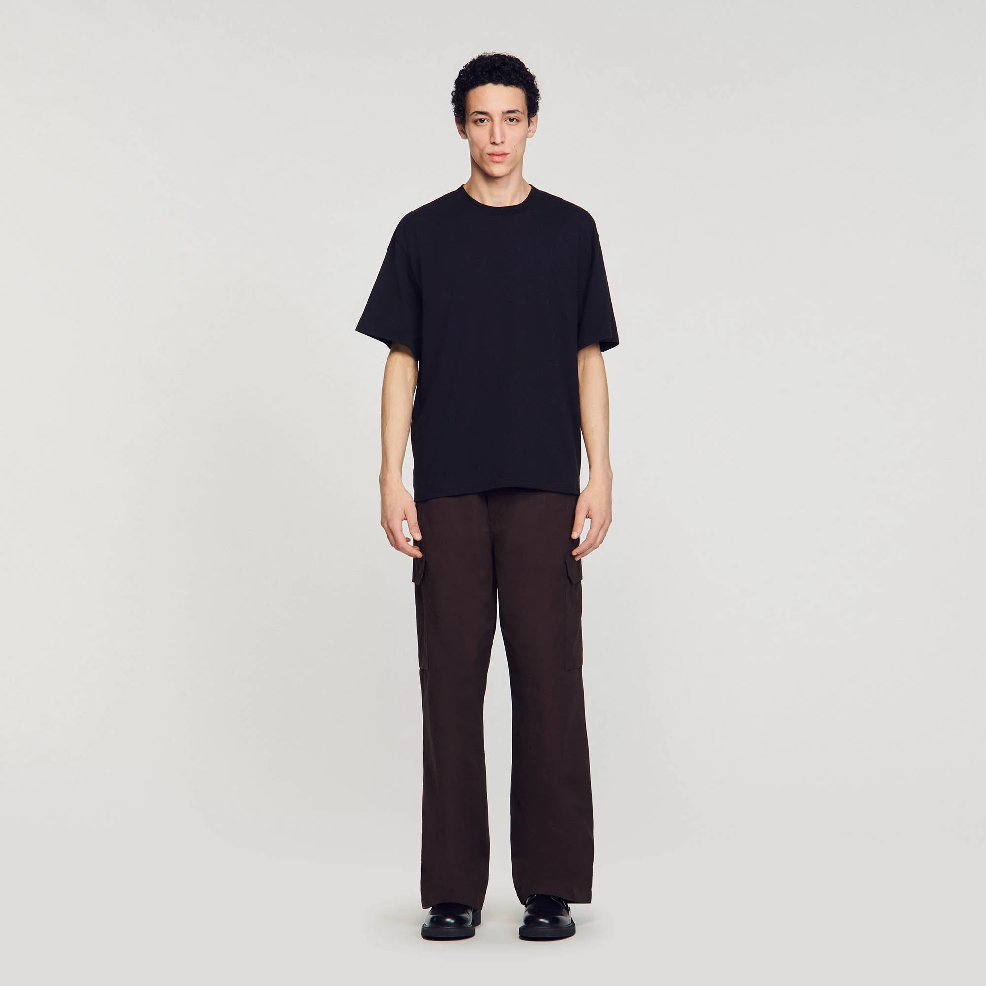 Logo Sleek Tee Oversized T-Shirt Black - Image 2