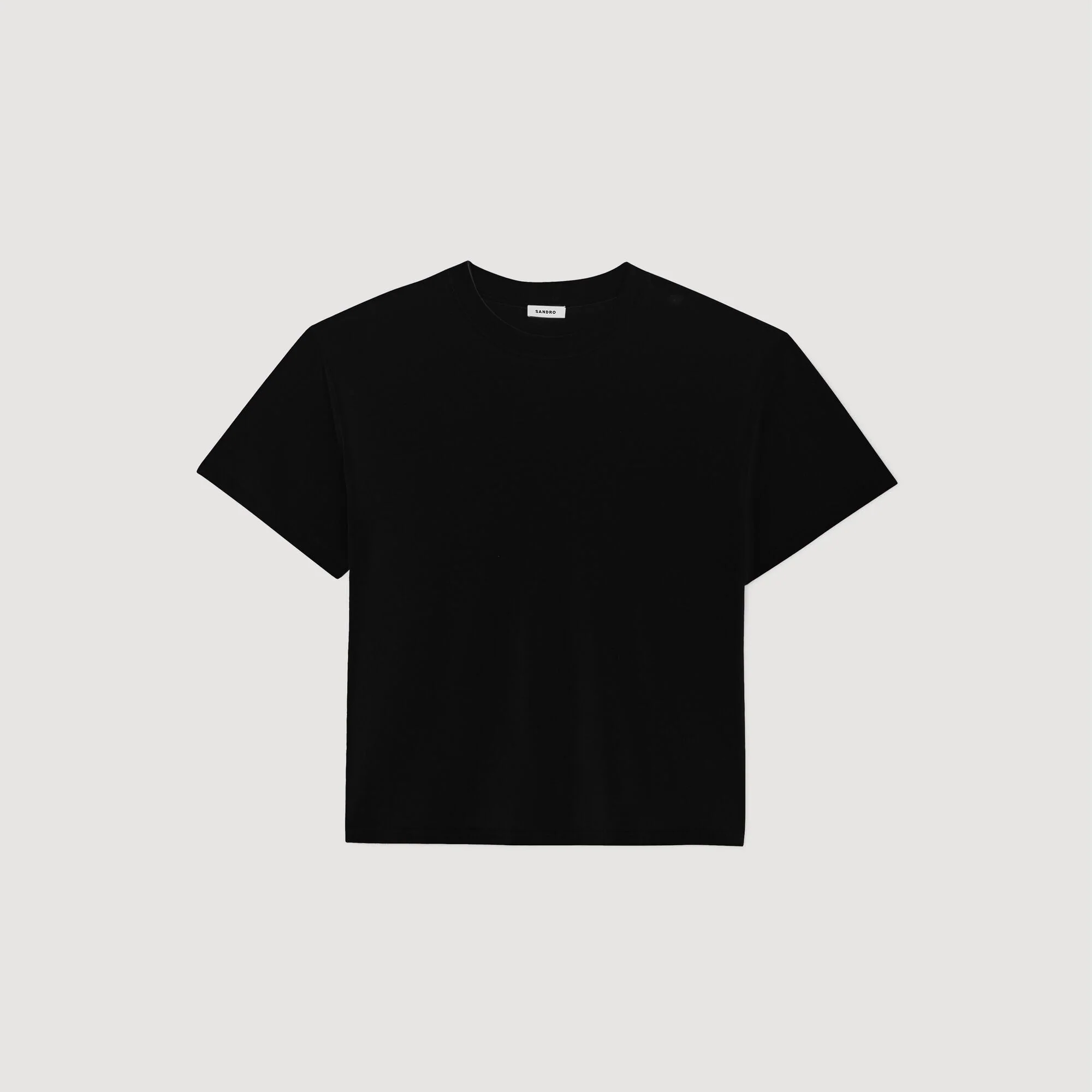 Logo Sleek Tee Oversized T-Shirt Black - Image 6
