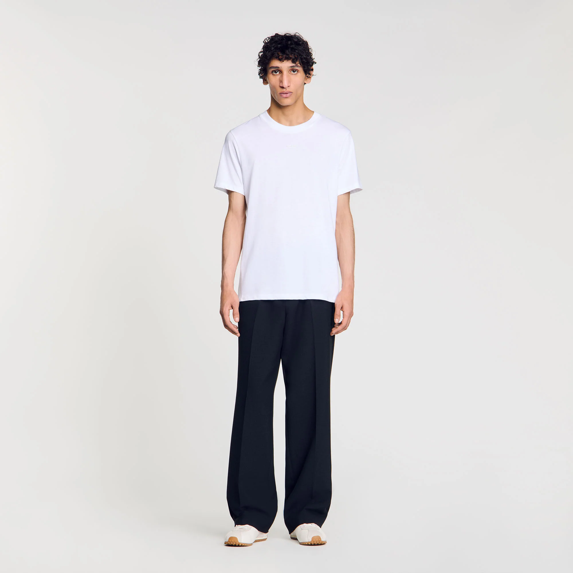 Sandro Logo Tee Cotton T-Shirt White - Image 2